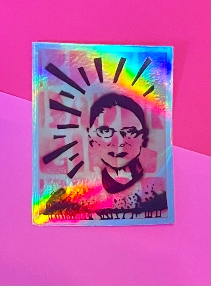 RBG Ruth Badger Ginsburg Holographic Holo Sticker