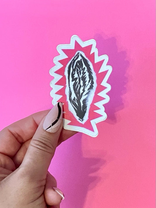 Pink Vulva Vagina Yoni Sticker