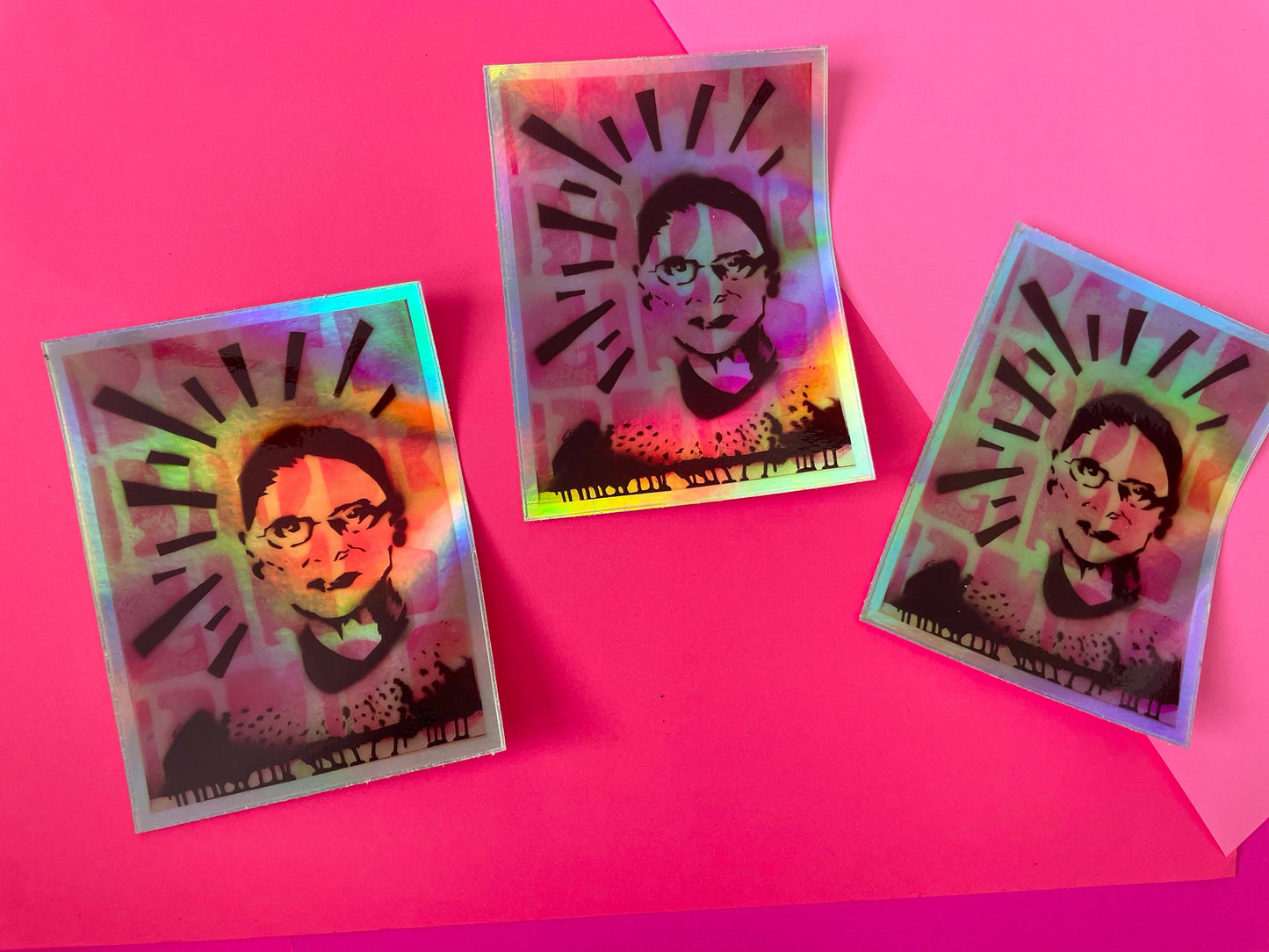 RBG Ruth Badger Ginsburg Holographic Holo Sticker